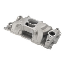 Aluminum Air Gap Intake Manifold for Chevy Small Block SBC 350 400 Dual Plane picture