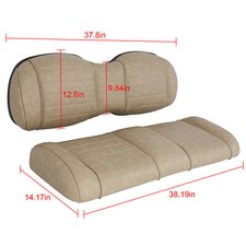 Universal Deluxe Seat Bottom & Back Cushion Set for Club Car EZGO Yamaha Stone picture