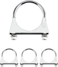 QWORK Stainless Steel U-Bolt Muffler/Exhaust Clamp (2.5