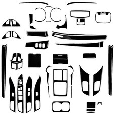 60Pcs Glossy Piano Black Set Full Interior Trim For Mitsubishi Lancer EVO 08-15 picture