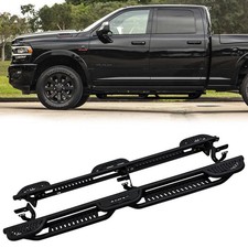 Vijay Running Boards For 2010-2024 Dodge Ram 2500/3500 Crew Cab Steel Nerf Bars picture