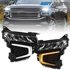 Full LED Switchback Headlight For 2021-2024 Chevy Tahoe Suburban W/ Module Bulbs picture