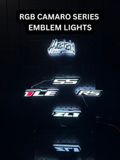 RGB Camaro Series (ZL1, SS, 1LE) LED Emblem Grille Badges -  Waterproof picture