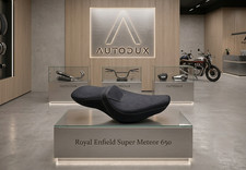 Autodux fit for Royal Enfield Super Meteor 650 Black Touring Seat ONLY picture