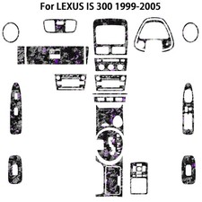 RHD 28Pcs purple forged full set of carbon fiber trim for Lexus IS IS300 99-2005 picture