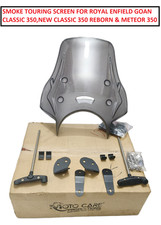 SMOKE TOURING SCREEN FIT FOR RE GOAN CLASSIC,NEW CLASSIC 350 REBORN,METEOR 350 picture