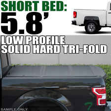 Topline For 2014+ Silverado/Sierra 5.8' Low Profile Hard Tri Fold Tonneau Cover picture