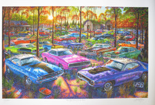DODGE CHARGER PLYMOUTH ROAD RUNNER ART 1968 1969 1970 1971 HEMI SHAKER 440 383 picture