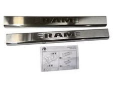 OEM 2013-2018 RAM 1500 2500 3500 FRONT DOOR SILL SCUFF IS PLATE KIT 82212427AB picture