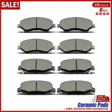 Front and Rear Ceramic Brake Pads For 2007 - 2018 Jeep Wrangler JK For Liberty picture
