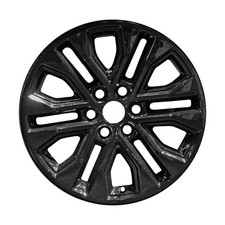 20x8.5 12 Spoke Refurbished Aluminum Wheel Painted Gloss Black RL3J1007BA picture