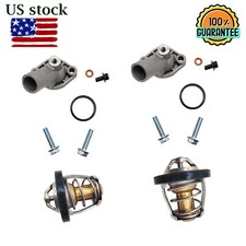 2 PCS Thermostat V-twin ALUMINUM Cover For Can-Am Bombardier Commander 800 1000  picture