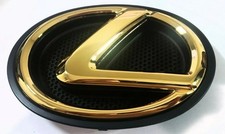 FITS NEW LEXUS GOLD FRONT EMBLEM BASE & GRILLE GRILL GS350 2013 2014 2015 16 24K picture