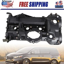 Black Valve Cover Left 22410-3CGC3 for Hyundai Santa Fe XL 3.3L 2013-2019 New picture