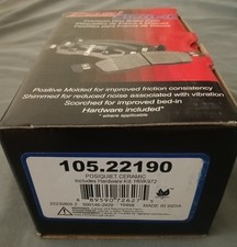 Disc Brake Pad Set-Posi-Quiet Ceramic Centric 105.22190 picture