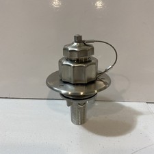 Stainless Steel Industrial Threaded Fitting with Safety Wire - Brand New  picture