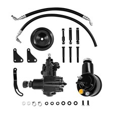 Power Steering Gear Box Upgrade Conversion Kit For 1958-64 Chevy Impala Bel Air picture