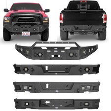 Off-Road Front / Rear Bumper Steel Black w/ Light Fit 2015-2018 Ram 1500 Rebel picture