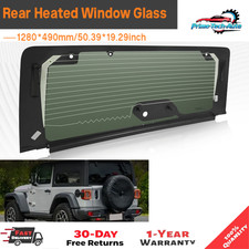 Rear Tailgate Window Glass For 2019-2025 Jeep Wrangler Heated (with defroster) picture