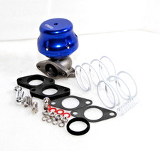 EMUSA Uniersal 35/38MM Adjustable External Wastegate 2-Bolt  BLUE ANODIZED picture
