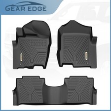 Floor Mats for 2017-2021 Nissan Titan 2016-2021 Nissan Titan XD All Weather TPE picture