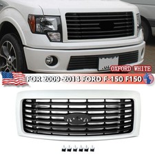 For 2009-2014 Ford F-150 F150 Harley-Davidson Style Oxford White Front Grille picture