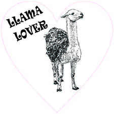 4x4 Heart Llama Lover Sticker Vinyl Animal Cup Tumbler Car Bumper Window Decal picture