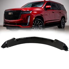 Front Bumper Lip Glossy Splitter For 2021 2022 2023 Cadillac Escalade Black  picture