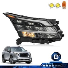 For 2022-2024 Nissan Pathfinder LED Chrome W/Halogen Turn Signal Right Headlight picture