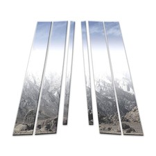 6p Stainless Pillar Post Covers fits 2015-19 Subaru Outback by Brighter Design picture
