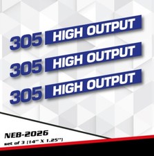 305 H.O. HIGH OUTPUT DECAL STICKER CAMARO Z28 CHEVY V8 MONTE CARLO SS NEB-2026 picture