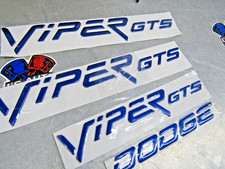 1996-2002 Dodge Viper GTS hood & bumper emblem set 4 pc ALL COLOR OE NEW RARE picture