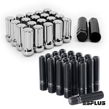 [20] Conversion Studs M14x1.5 to M14x1.5 + M14x1.5 Lug Nuts for Porsche 911 picture