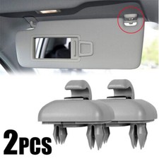 2X Sun Visor Gray Clip Holder Hook for Audi A3 S3 A4 S4 A5 S5 Q3 Q5 8U0857562A picture