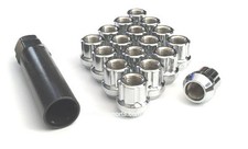 10x Premium Chrome Open Duplex, Spline Drive Wheel/Lug Nuts (M14x1.5) 1.00