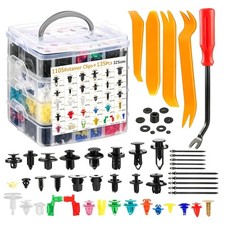 Car Retainer Clips Kit Auto Push Fasteners Rivet Trim Bumper Clips Remover Tool picture