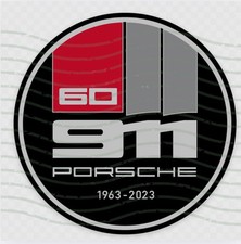 Porsche 911 60th Anniversary Sticker- for Glass Windows 964 993 996 997 991 992 picture