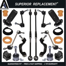 AUTOACER - 14p Front Rear Suspension Kit Tie Rods Links Mounts for Jaguar S-Type picture