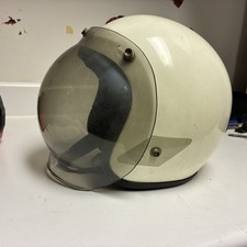 1960's vintage  keystone Helmet McHal? Buco? BELL? Motorcycle Car Race racing picture