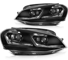 For 2015-2017 Volkswagen Golf Full LED DRL Projector Headlights Sequential Pair picture