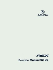 2002-2006 Acura RSX Factory Shop Service Manual picture