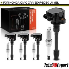 4Pcs Ignition Coil &4Pcs Iridium Spark Plug for Honda CR-V 17-22 Civic 1.5L 2.0L picture