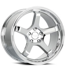 18x8.5/18x9.5 Katana Racing Wheels HR05 Chrome Rims (4pcs) A1 picture