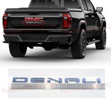1PC Chrome Rear Tailgate DENALI Letter Emblem Fit 2023-2025 Canyon DENALI picture