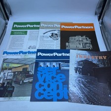 Vintage Cummins Power Partners Diesel Engine Dealer Brochure Newsletter Lot of 6 picture