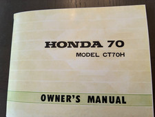 HONDA KO 1970-1971   CT70H OWNERS MANUAL**WOW READ*** picture
