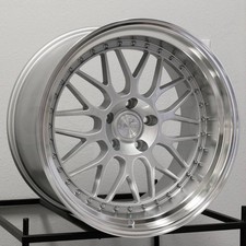 One 18x8.5 Aodhan AH02 AH2 5x114.3 35 Silver Wheel Rim 73.1 picture