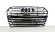 2016-2018 Audi A6 Front Upper Bumper Grill Grille Black Genuine 4G0853651 OEM picture