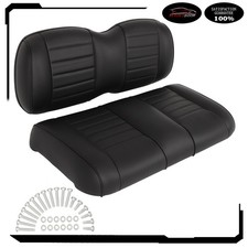 New Black Luxurious Golf Cart Front Seat Cushion Set Fits EZGO GOLF CART TXT picture