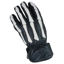 40 Pairs Gothic Skeleton Motorcycle Winter Gloves Genuine Leather Waterproof picture